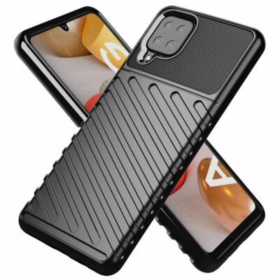 Für SAMSUNG GALAXY A42 5G - Hybrid SchutzHülle Handy Tasche Thunder Case ARMOR