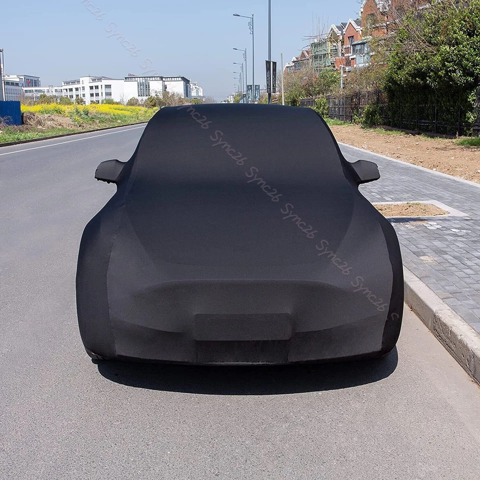 For Lamborghini Aventador Stretch Satin Car Cover Scratch Dustproof Black Foto 2 de 4