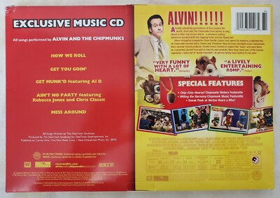 ALVIN AND THE CHIPMUNKS-DVD AND MUSIC CD - NEW IN BOX | eBay