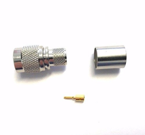 Paquete de 5 conectores coaxiales RF enchufe macho TNC para RG8, LMR-400 stock de EE. UU. - Imagen 2 de 3