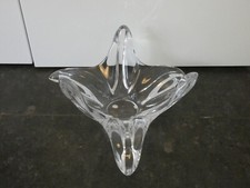 13006/ Art Vannes France Kristallglas Schale Zipfelschale Seestern Durchm. 35 cm