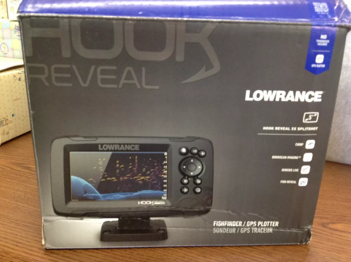 Lowrance HOOK Reveal 5x SplitShot - 5-inch Fish Finder with