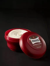 PRORASO Red Shaving Soap Sandalwood with Shea Butter, 150ml jar
