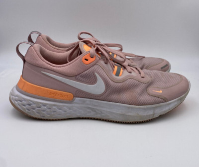 Nike React Womens Size 12 Pale Pink Running Shoe Sneakers CW1778-602