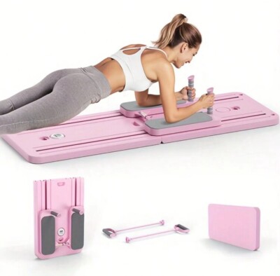 Multifunctional Fitness Pilates Board With Automatic Rebound, Core Training Ab 