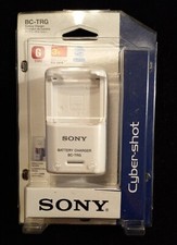 Sony BC-TRG G Travel Battery Charger Sony Cyber-shot-White, New In Org Packaging