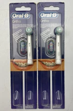 Braun Oral-B ORTHO  Electric Toothbrush Replacement Brush Head Lot - FOR BRACES