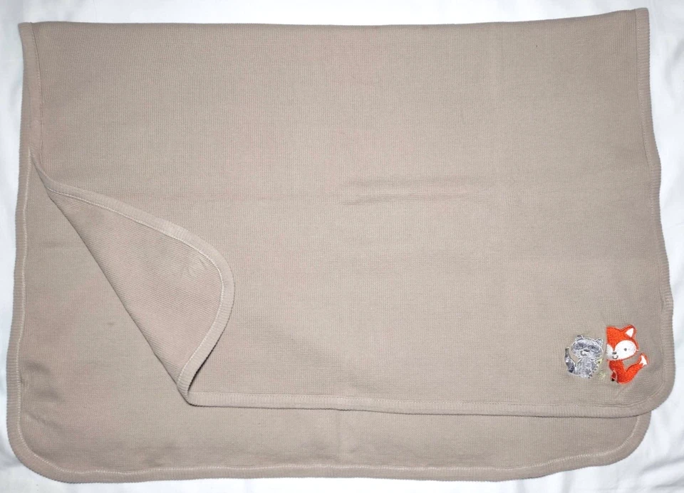 Cobertor térmico Koala Baby marrom raposa guaxinim waffle tecer floresta amorosa 30x40 - Imagem 2 de 4