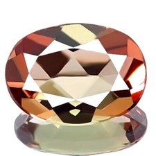 ANDALUSITE NATURALE 1,09ct SPARKLING BEST 5A+DOPPIO TONO COLORE OVALE PIETRA PREZIOSA RARA