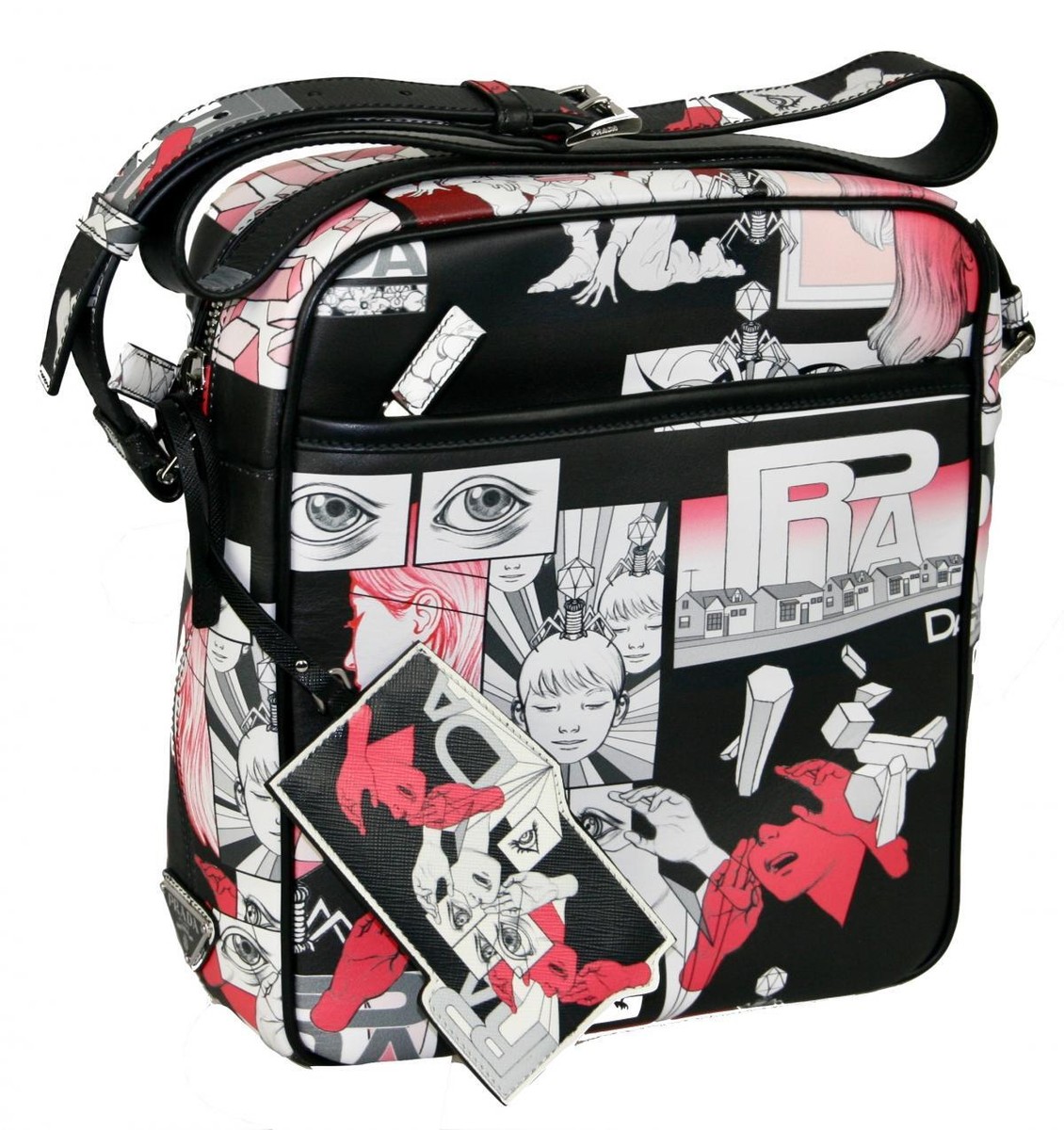 PRADA COMIC DNA LIMITED MESSENGER CROSSBODY BAG 2VH031 PRADA COMIC DNA LIMITED MESSENGER CROSSBODY BAG 2VH031