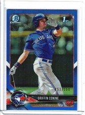 2018 Bowman Chrome Draft Griffin Conine Blue Refractor /150 1st Chrome