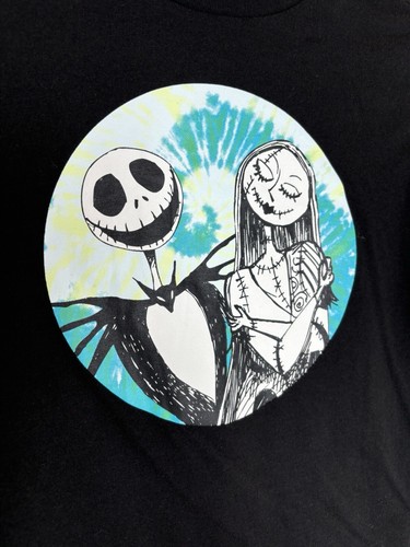 Disney Boys S Small 5/6 Black Nightmare before Christmas Top Tee shirt long - Picture 3 of 5