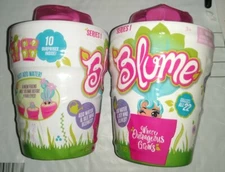 2 LoT Skyrocket Blume Doll Series 1 Blind Mystery Flower Pot RARE GOLD? Blue NEW