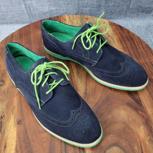 Johnston & Murphy Women’s Blue and Green Suede Oxford Brogue Derbys Size 7.5