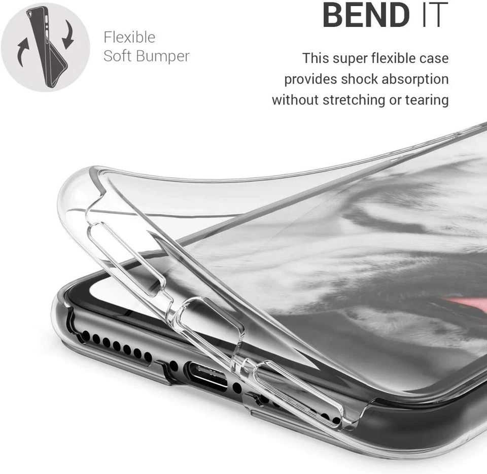 Cover per Apple iPhone XS MAX XS XR FRONTE RETRO TPU PROTEZIONE 360° TRASPARENTE - Immagine 3 di 4