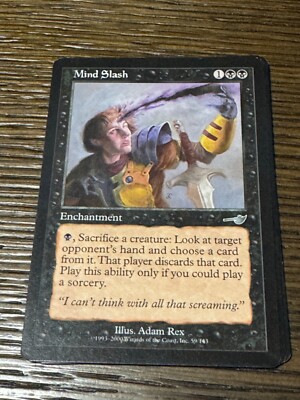 Mind Slash Nemesis NM Black Uncommon MAGIC THE GATHERING MTG CARD