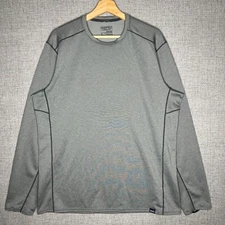 Patagonia Capilene Base Layer Men's XL Gray Midweight Long Sleeve Polartec EUC