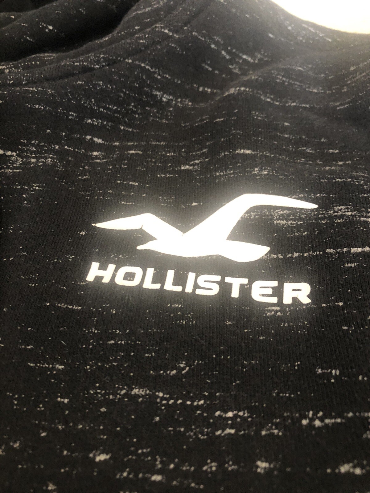 Hollister Supply Co Black Camo Spellout Hooded Hoodie Sweatshirt Men's