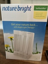 Nature Bright Sun Touch Plus Light and Ion Therapy Lamp - White NIB