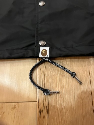 BAYC x BAPE Bored Ape Yacht Club Coach Jacket Black Size Large - Picture 12 of 12