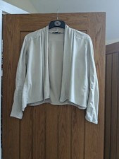 For Cynthia Ladies Smart Formal Cream Cropped Jacket Size S