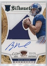 2013 Panini Crown Royale Silhouettes Green 22/25 Ryan Nassib #232 Auto 0ui5