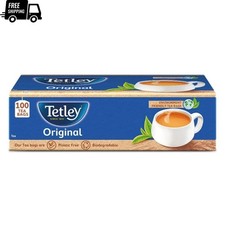 Tetley Original Black Tea 100 Tea Bags Strong Rich Flavor 100g