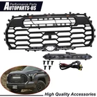 For 2022 2023 2024 2025 Toyota Tundra Front Bumper Grille Hood Matte Black Grill