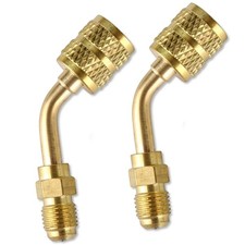 2Pk 45 Angle R410A Adapter Mini Split Adapter 5/16 -1/4 HVAC for Air Condit