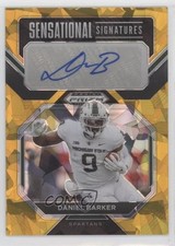 2023 Prizm Draft Picks Sensational Signatures Gold Ice Daniel Barker Auto 0ba6