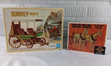 Vintage Craft Master General Mills SURREY Wooden Kit 50126 & Horse Team Kit READ