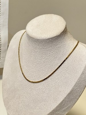 Vintage Givenchy Halskette goldfarben signiert G-Logo Gliederkette 90er