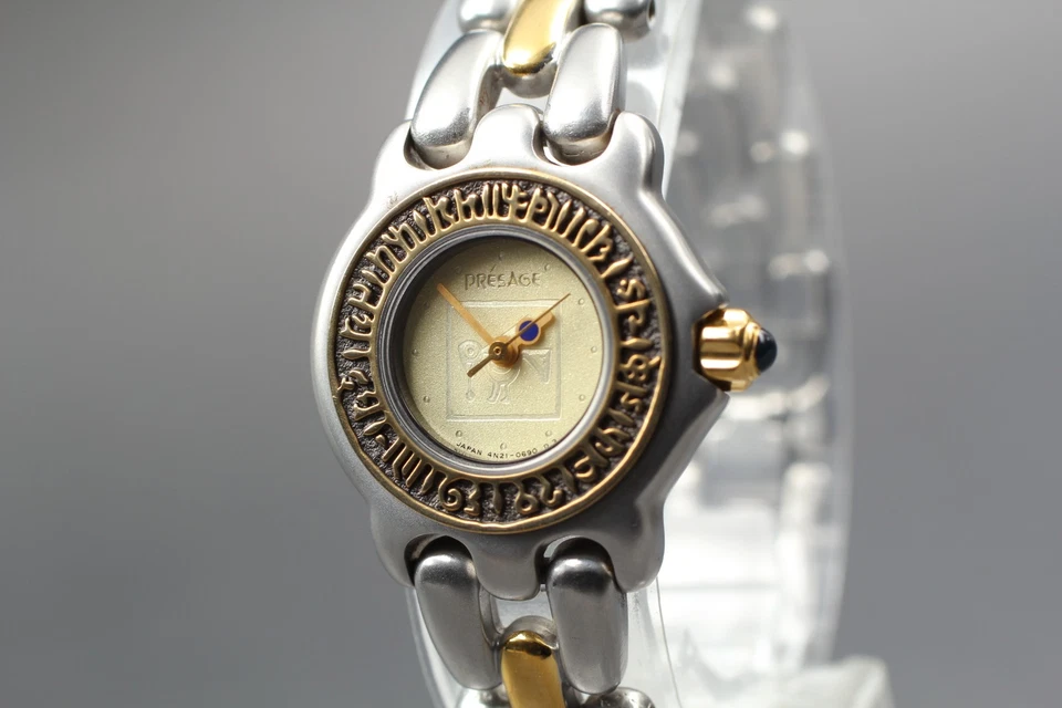 Vintage 1992 N MINT Seiko Presage 4N21-0290 Two-Tone Quartz Womens Watch JAPAN - Image 4 of 4