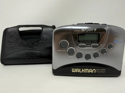 Sony Walkman WM-FX251 FM/AM Synthesized Tuner Portable Cassette Player WORKING