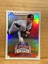 2015 Panini Stars and Stripes Longevity Parallel Sapphire /49 Justin Garza