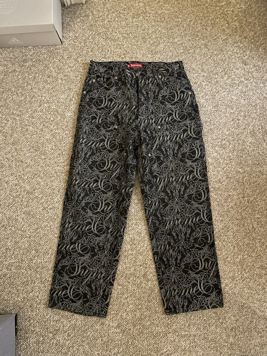 パンツ Supreme ScriptJacquard Double Knee Denim Supreme Script Jacquard Double Knee Jeans, Size 30 | eBay