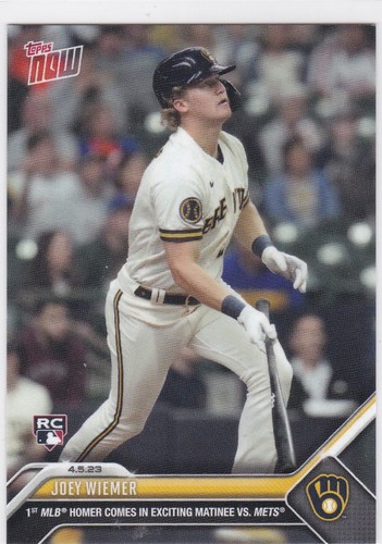 2023 Topps Now 55 Joey Wiemer