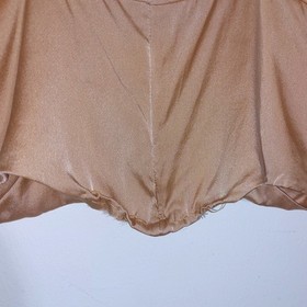 For Love Lemons SKIVVIES Satin Silk Blend V Neck Camisole Top Champagne Size M