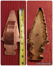 Vintage SUPER Rare GIANT Michael Bonne Copper Christmas Tree Cookie Cutter Large