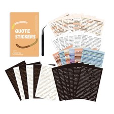 Bomichi Scrapbook Supplies, 40 Sheets 2370 Pcs Word Quote 40 sheets, Colorful