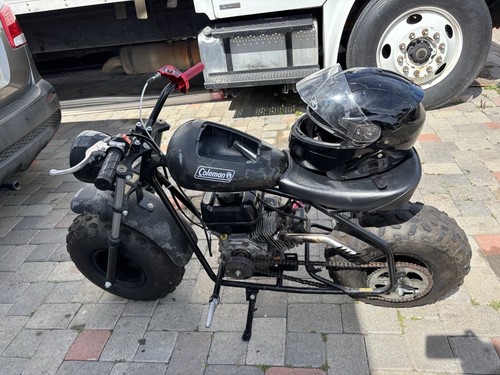 Coleman CT200U-EX Mini Motorcycle Gas Powered Black Integrated Footrest