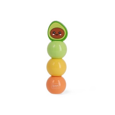 Legami 3-in-1 Textmarker Pastellfarben Avocado-Thema Schnell Trocknend