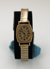 Bulova Accutron Orologio Donna Vintage 10k Gold Filled Elasticizzato Batteria