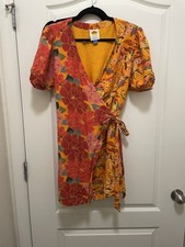 Farm Rio For Anthropologie Mirabella Wrap Mini Dress