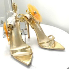 Cape Robbin Ahloaa Gold 3D Floral Strappy Lac...