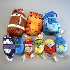 Cats vs Pickles Lot Plush Bean Stuffed Animals Set of 9 Toys 4"