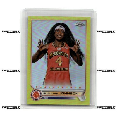 2022 Topps Chrome McDonald's A/A - Yellow #93 Flau'jae Johnson Rookie /75