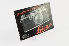 Leica IIIC Directions for Using User Instruction Manual Guide G314
