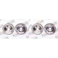 2X Kraft Bremsscheiben 284Mm BelÜFtet Vorne Passend FüR Mercedes C-KLASSE | 6041