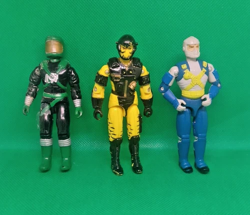 Vintage gi joe figure lot of 3 Payload, Alley Viper, & Battle Corps Law Cobra